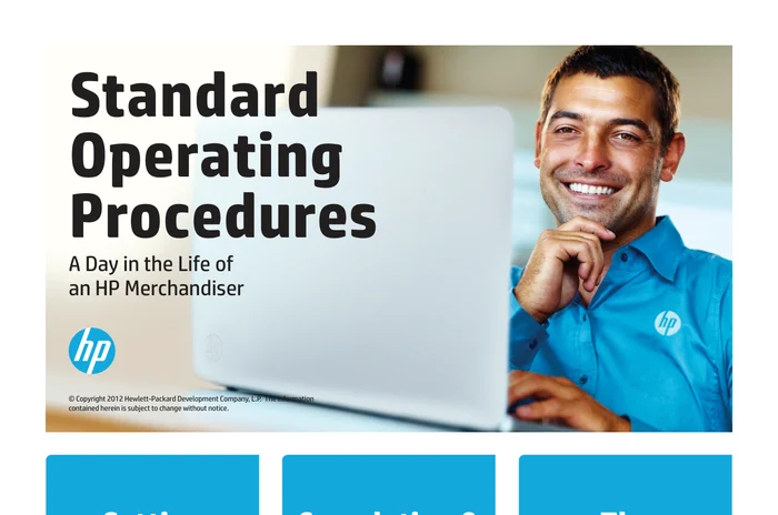 HP Merchandiser SOPs Quick Reference Guide cover