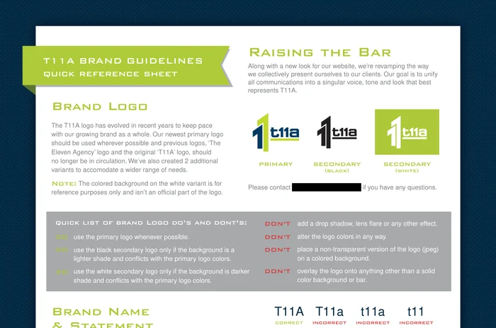 Quick Reference Brand Guide cover