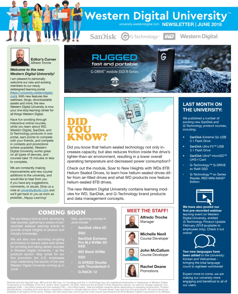 WDU Newsletter, June 2018