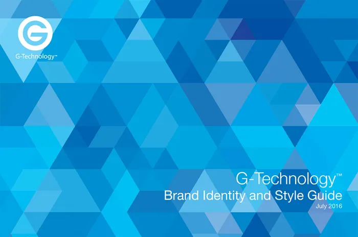G-Technology Brand Style Guide cover