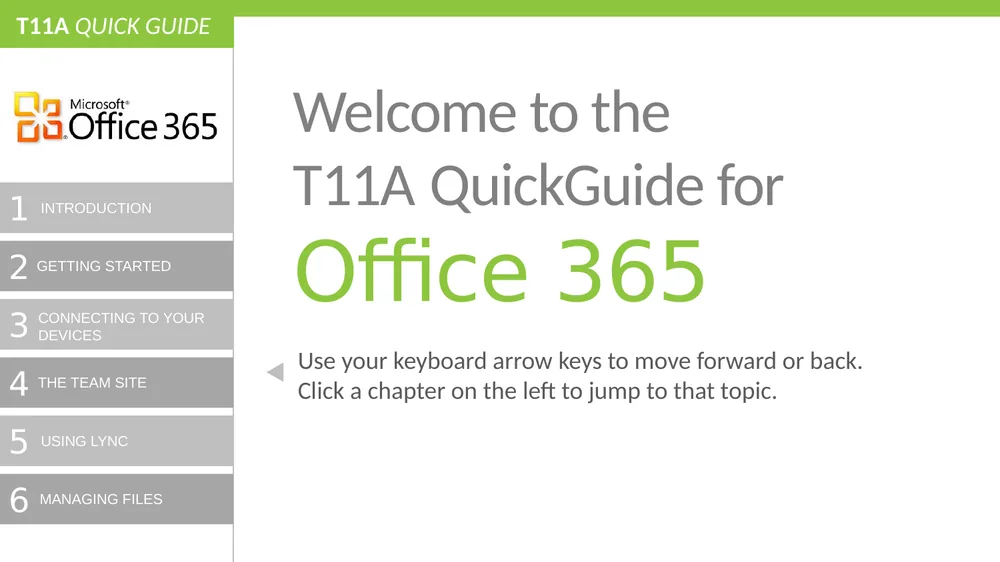 Office 365 Quick Guide title slide