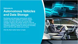 Autonomous Vehicles & Data Storage course title screen