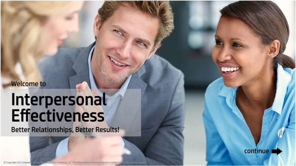 Interpersonal Effectiveness course title screen